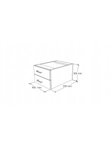 CAJONERA COLGANTE 2/C 40x55x30H