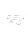 MESA DE REUNION 100x200x75H