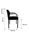 SO-6015 SILLA ISO 870 TAPIZADA CON BRAZO