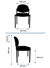 SO-6016 SILLA ISO 870 TAPIZADA SIN BRAZO