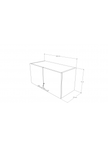GABINETE COLGANTE 2/PUERTAS 80x37x41H