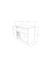 GABINETE BASE 2/PUERTAS 80x50x75H