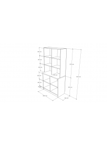 BIBLIOTECA 100x50x203H