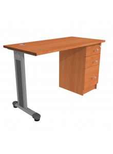ESCRITORIO C/C. PEDESTAL DER. 120x60