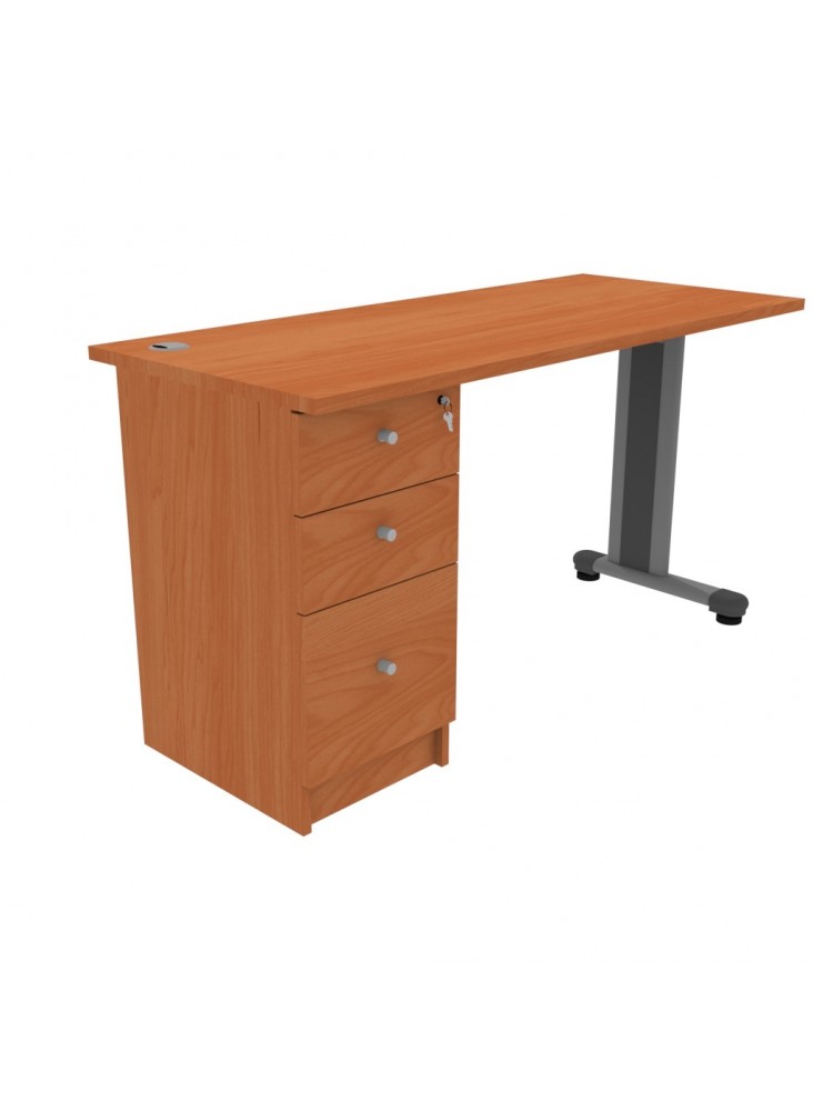 ESCRITORIO C/C. PEDESTAL IZQ. 140x60