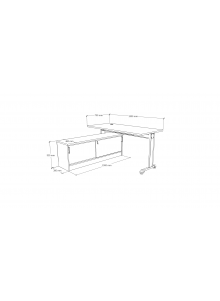 ESCRITORIO C/M. BASE IZQUIERDO 150x150
