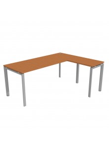 ESCRITORIO EN L 180x140 PERAL/GRIS CLARO