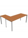 ESCRITORIO EN L 180x140 PERAL/GRIS CLARO