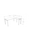ESCRITORIO NEO C/LATERAL DER. 160x140