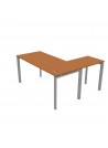 ESCRITORIO EN L 160x140 PERAL/GRIS CLARO