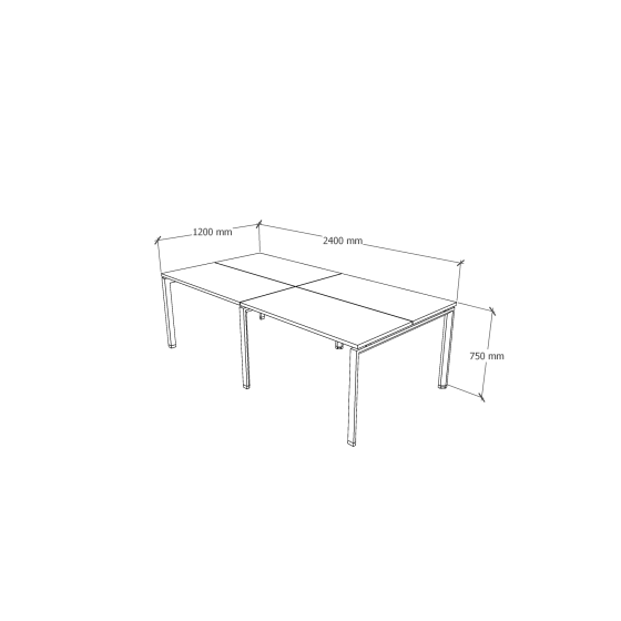 BENCH 240x120x75H