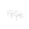 BENCH 240x120x75H